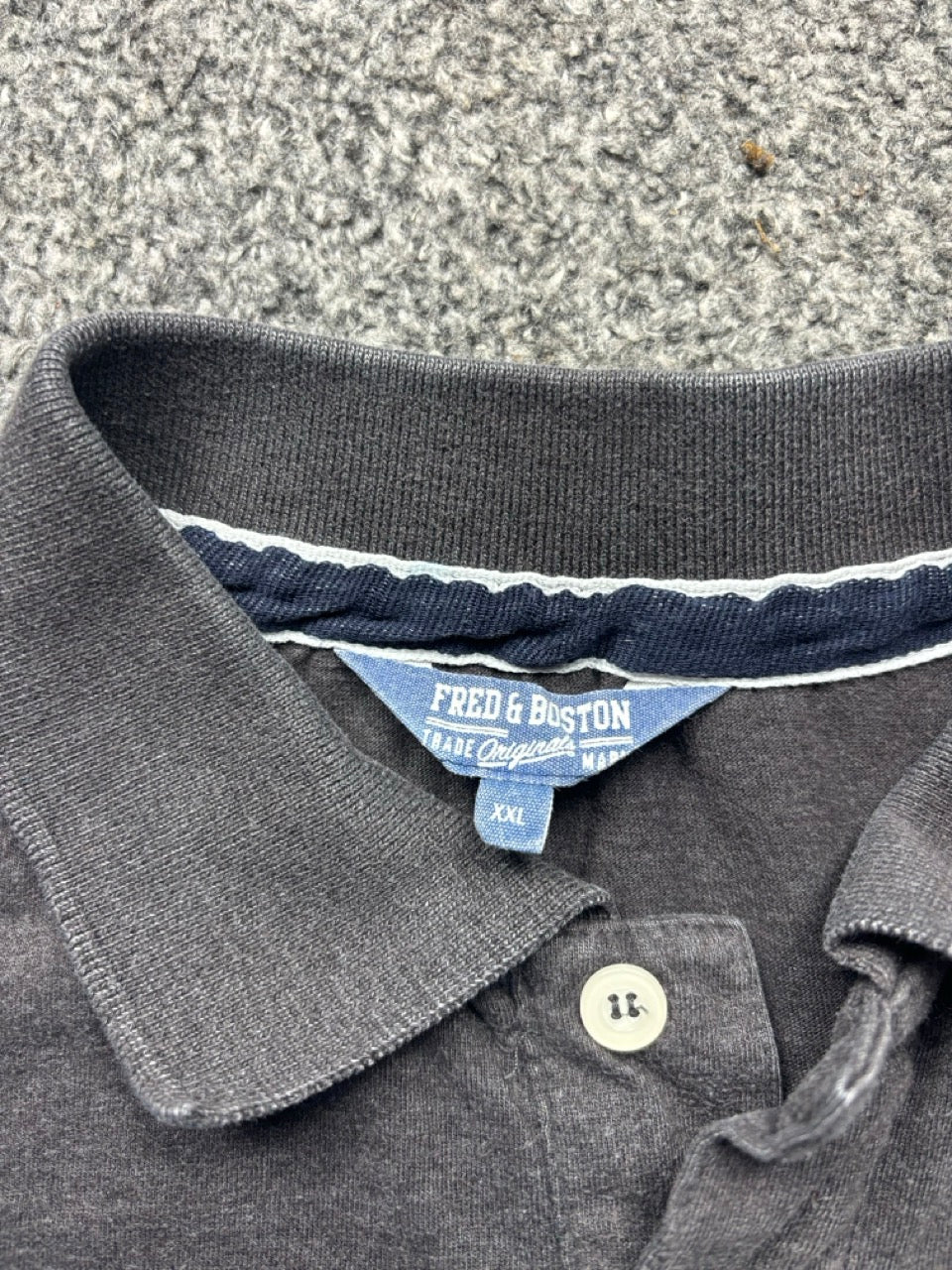 Fred and Boston Grey Polo Shirt (S)