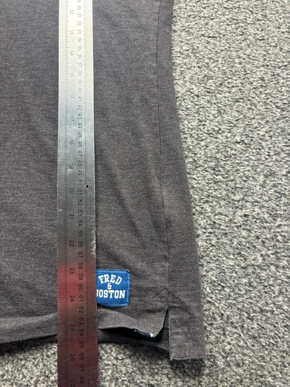 Fred and Boston Grey Polo Shirt (S)