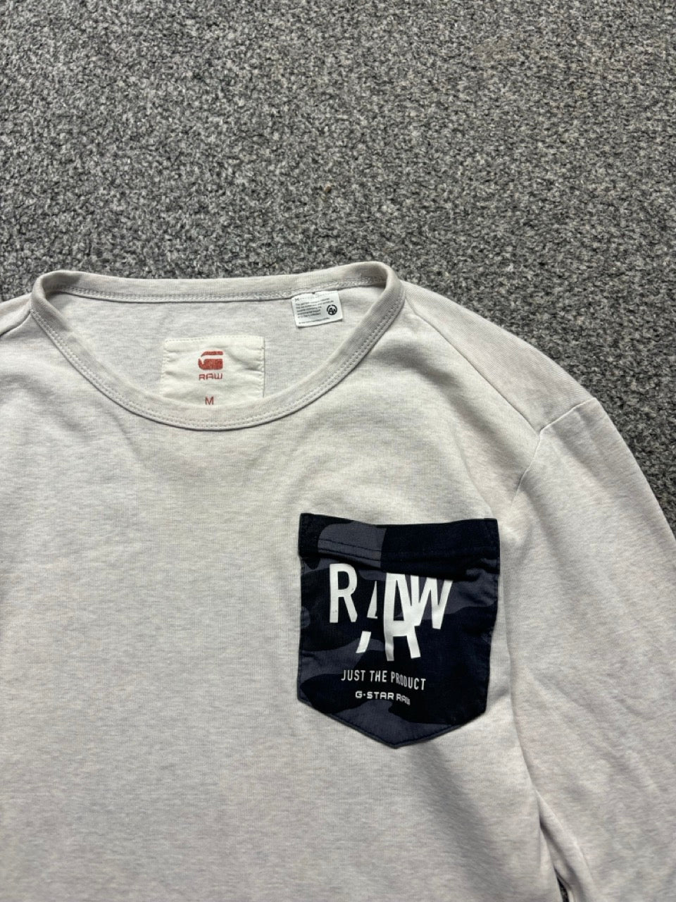 Gstar Longsleeve Beige Tshirt (S)