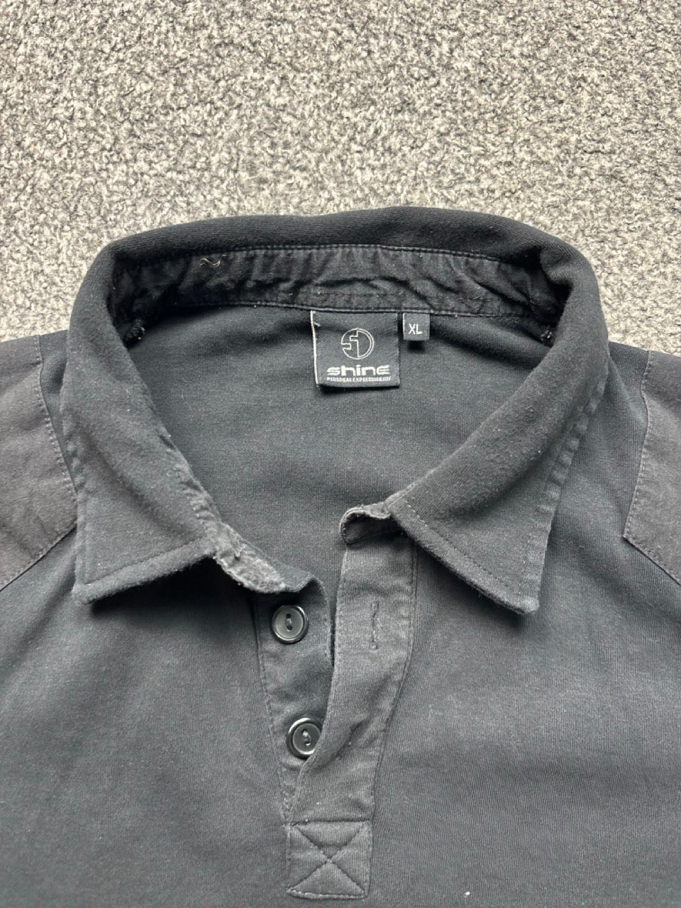 Shine Black Polo Shirt (L)