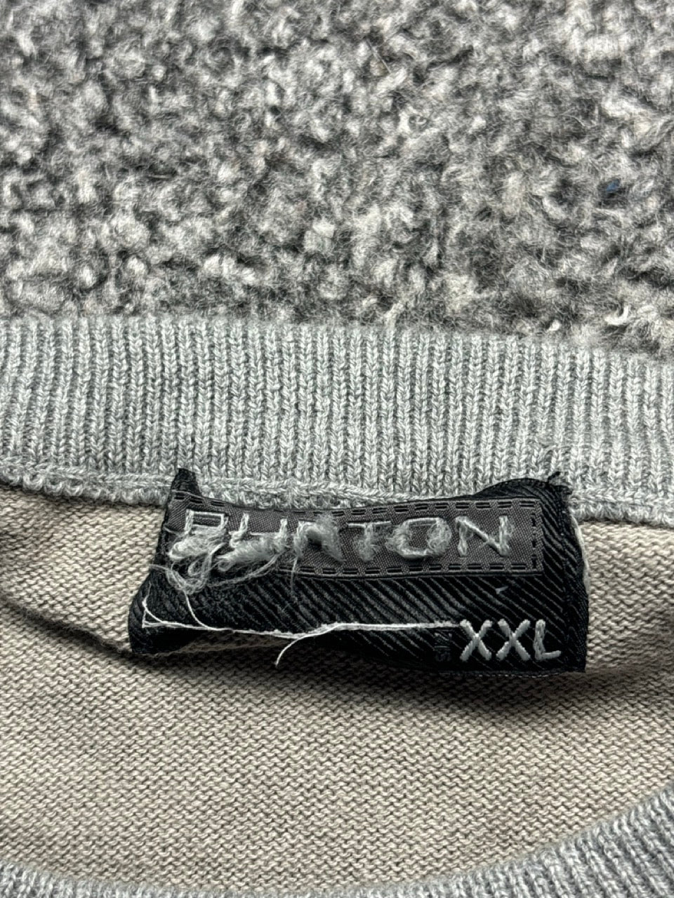 Burton Grey Striped Sweater (XXL)