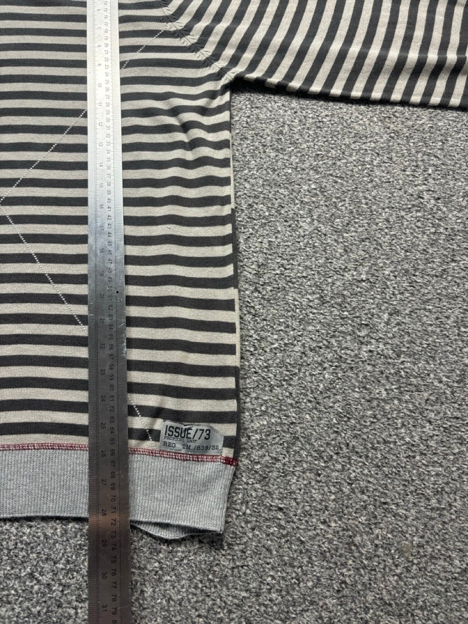 Burton Grey Striped Sweater (XXL)