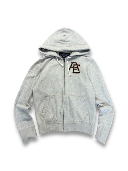 American Eagle Grey Zip Up Hoodie (S)