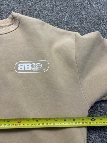 BloodBrother Beige Crewneck Jumper (L) Big Boy Thrifting