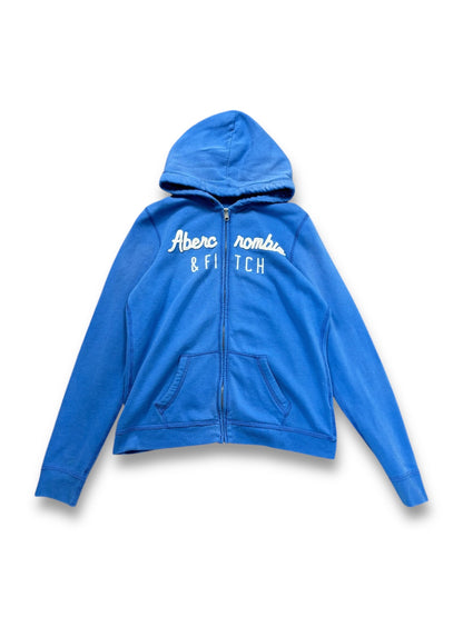 Abercrombie Blue Zip Up Hoodie Youth XL (XS) Big Boy Thrifting