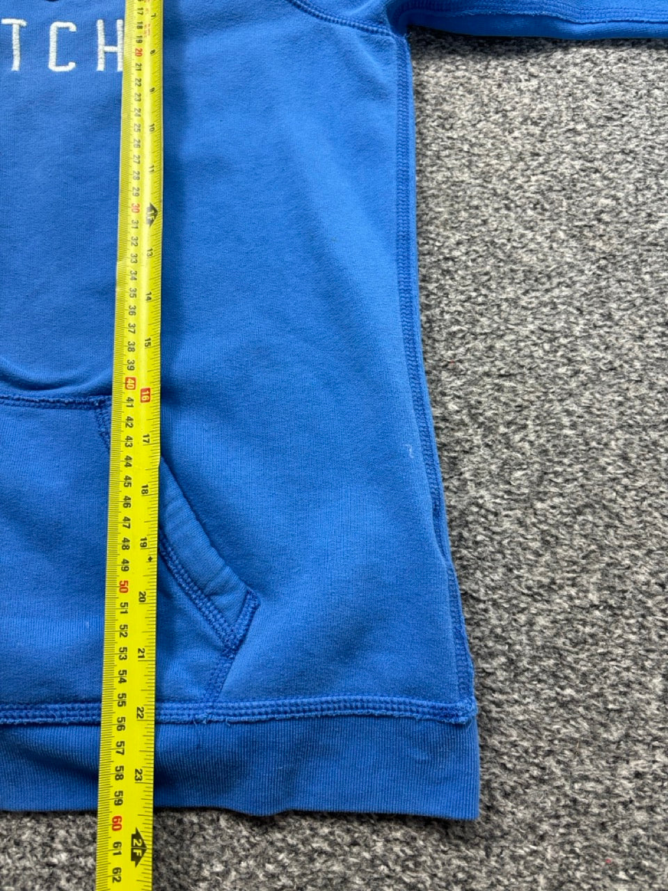 Abercrombie Blue Zip Up Hoodie Youth XL (XS) Big Boy Thrifting