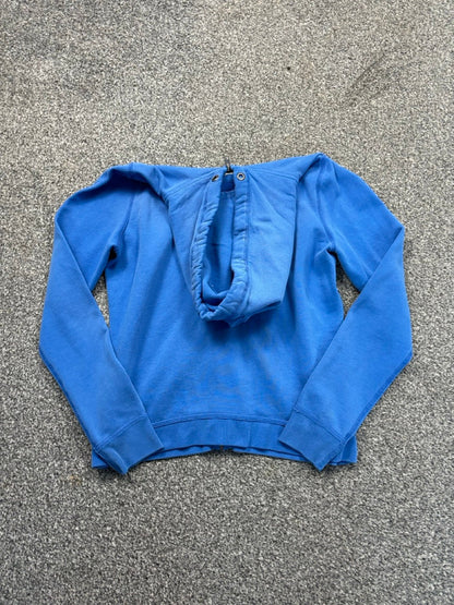 Abercrombie Blue Zip Up Hoodie Youth XL (XS) Big Boy Thrifting
