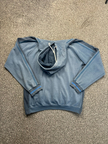 Champion Blue Spell Out Hoodie (XXL) Big Boy Thrifting