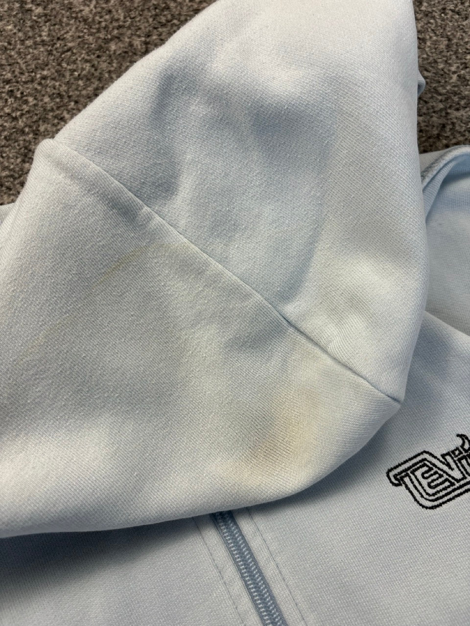 Levis Sky Blue Zip Up Hoodie (L) Big Boy Thrifting