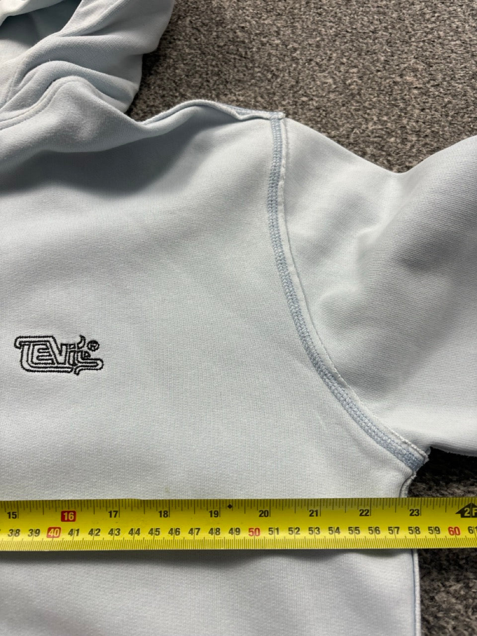 Levis Sky Blue Zip Up Hoodie (L) Big Boy Thrifting