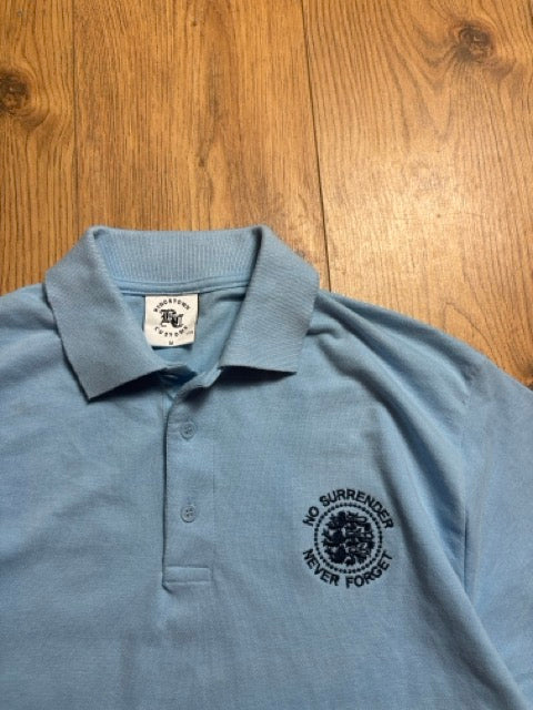 No Surrendor Blue Polo Shirt (M)