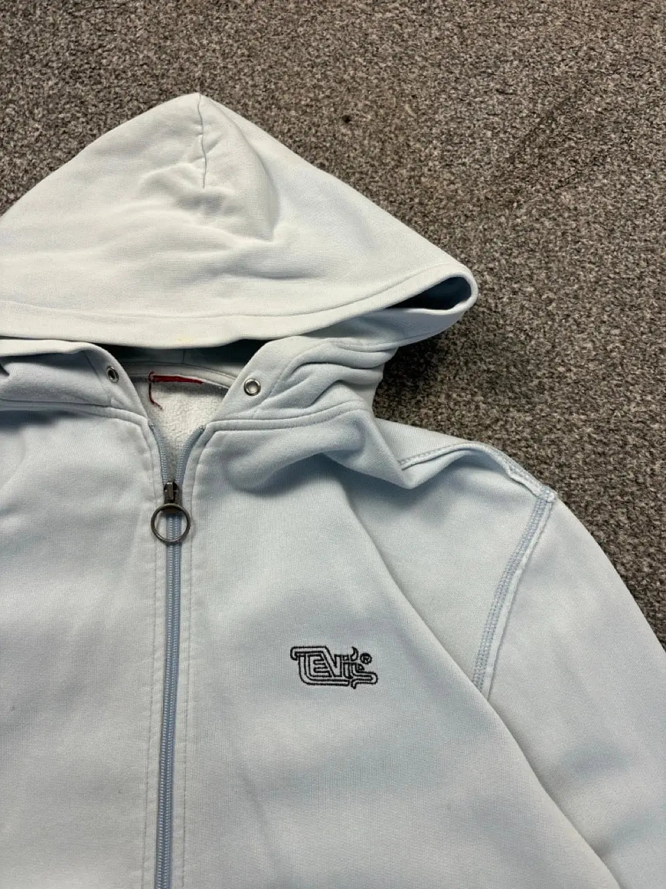 Levis Sky Blue Zip Up Hoodie (L) Big Boy Thrifting
