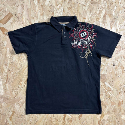 Animal black Y2K graphic t-shirt size M