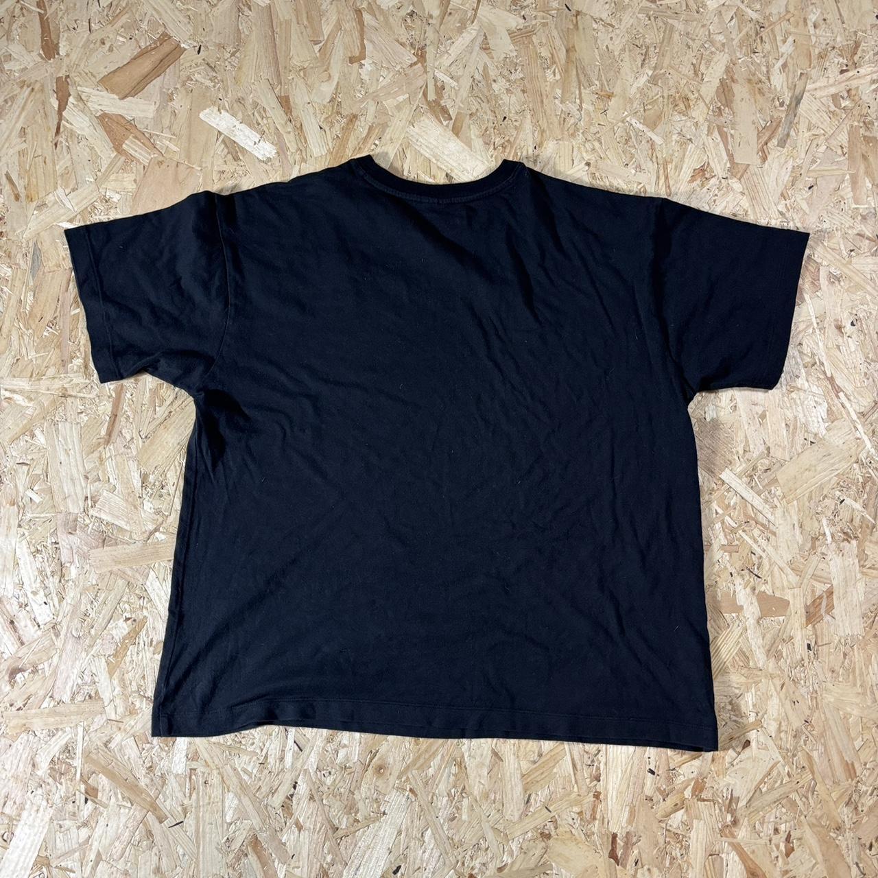 Champion black plain tshirt with logo L