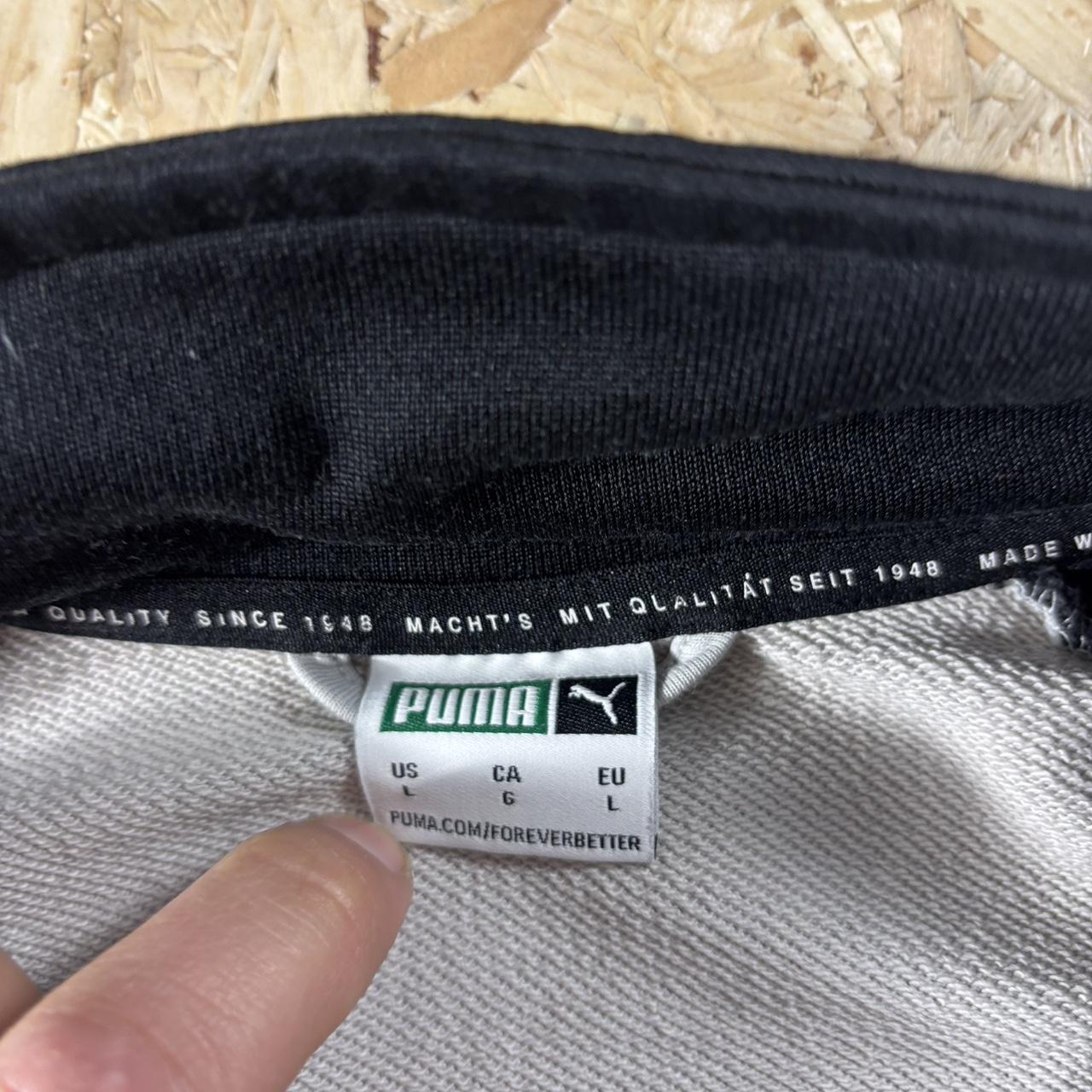 Puma grey and black track jacket L