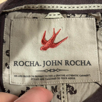 John Rocha brown cotton t-shirt y2k style M 