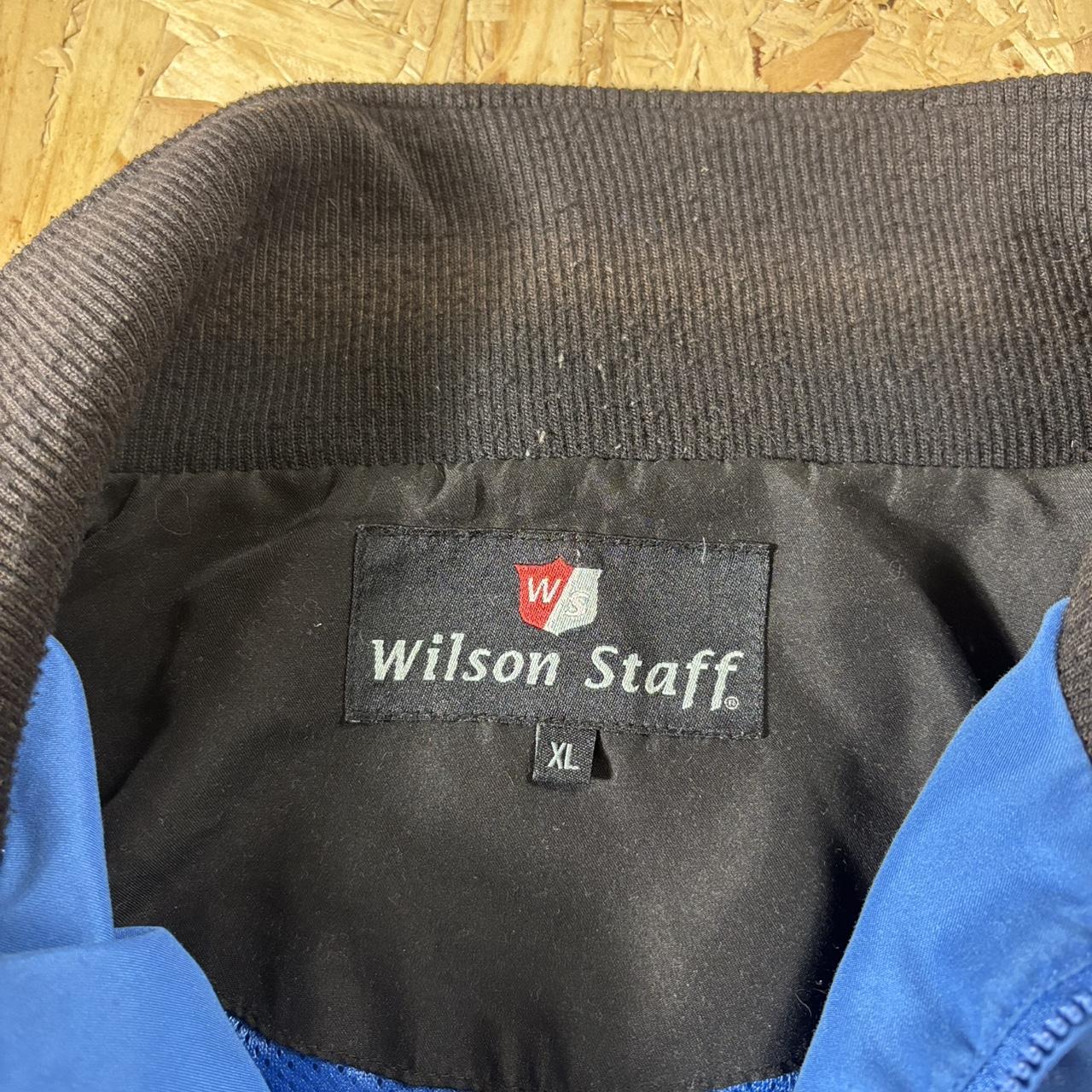 Wilson sport blue golf jacket windbreaker xl