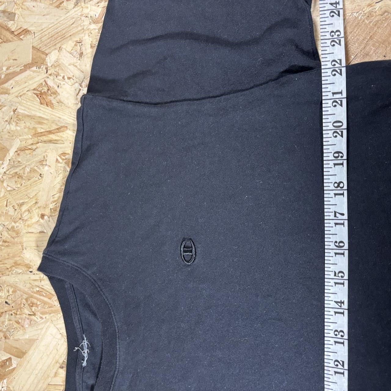Champion black plain tshirt with logo L
