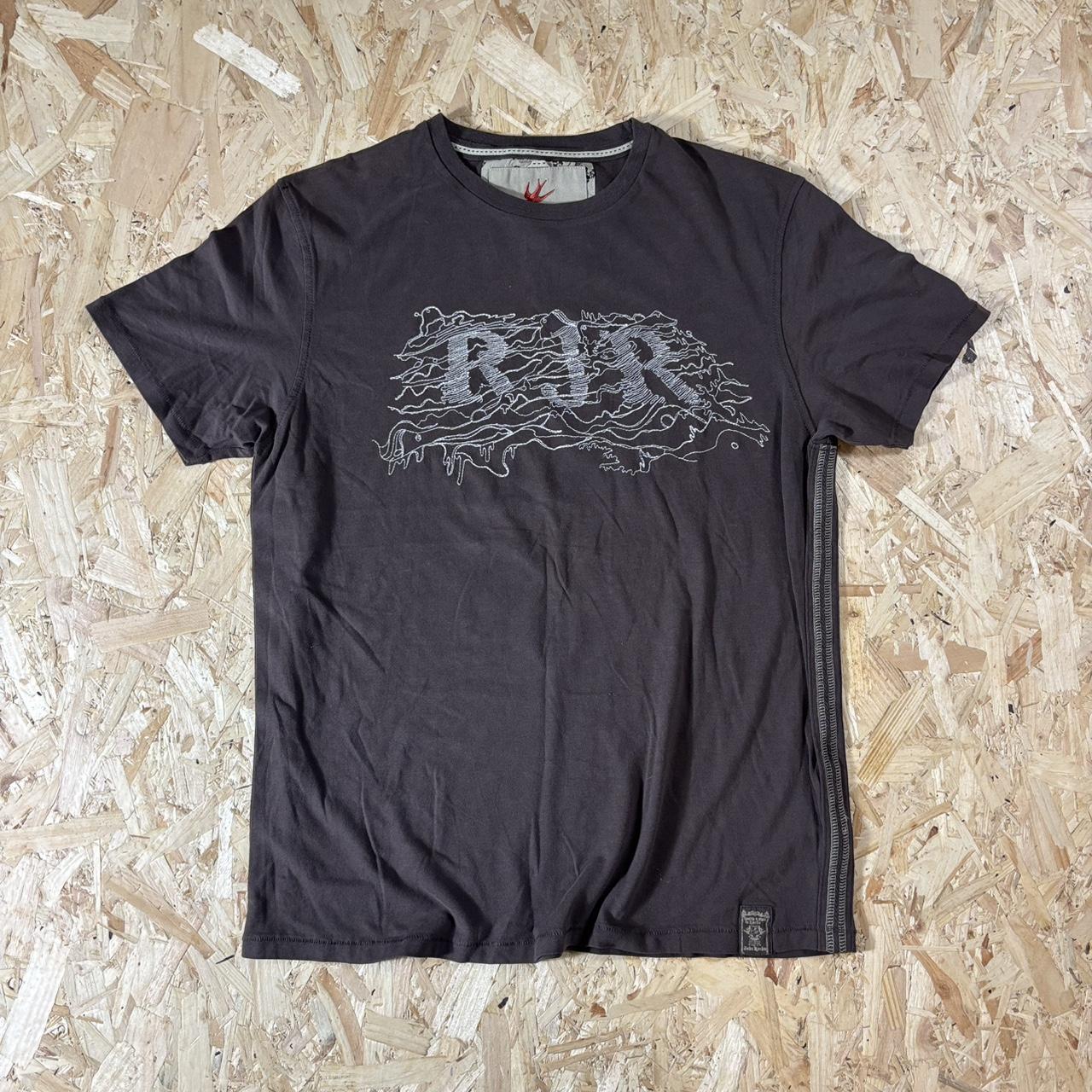 John Rocha brown cotton Y2K style t-shirt size M