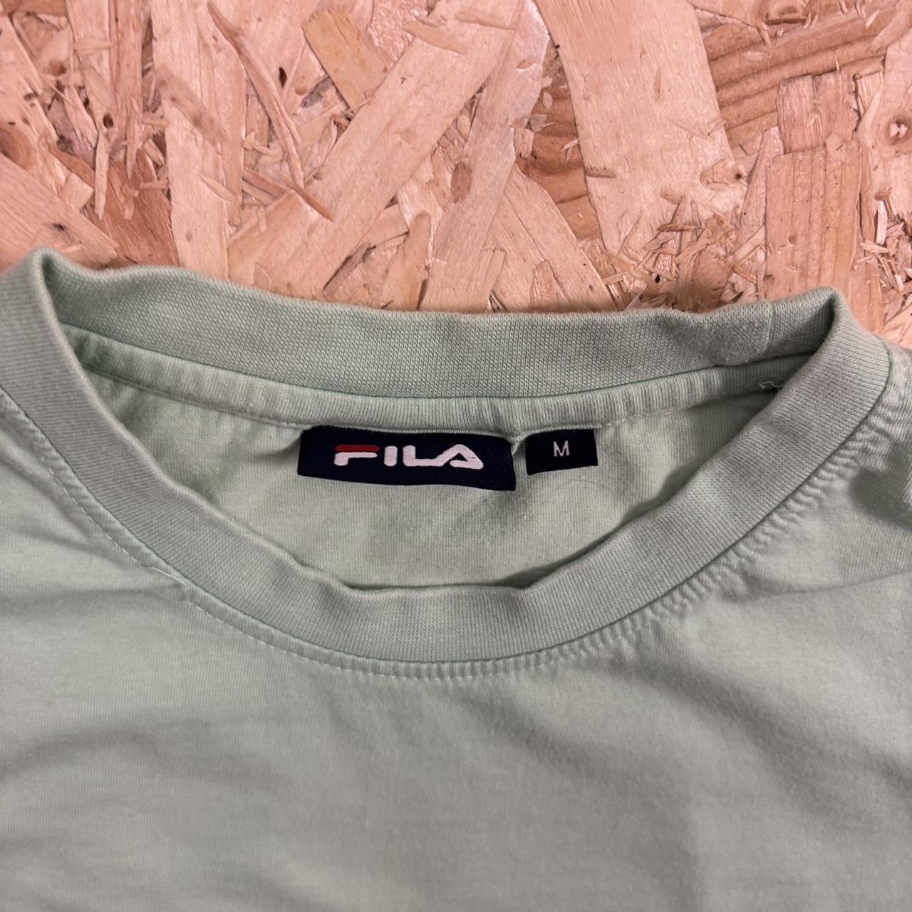 Fila mint green graphic t-shirt size M