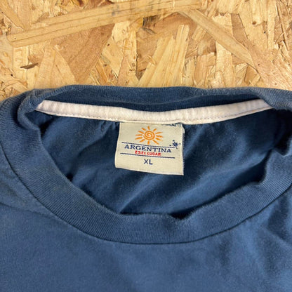 Argentina 90s vintage sports jersey t-shirt blue and white size XL