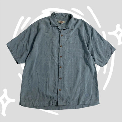 Tommy Bahama light blue casual shirt size L