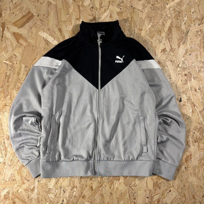 Puma grey and black track jacket size L