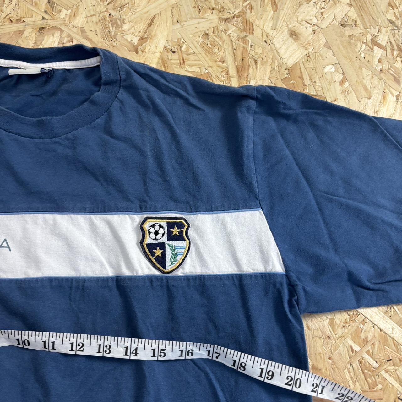 Argentina 90s vintage sports jersey t-shirt blue and white size XL