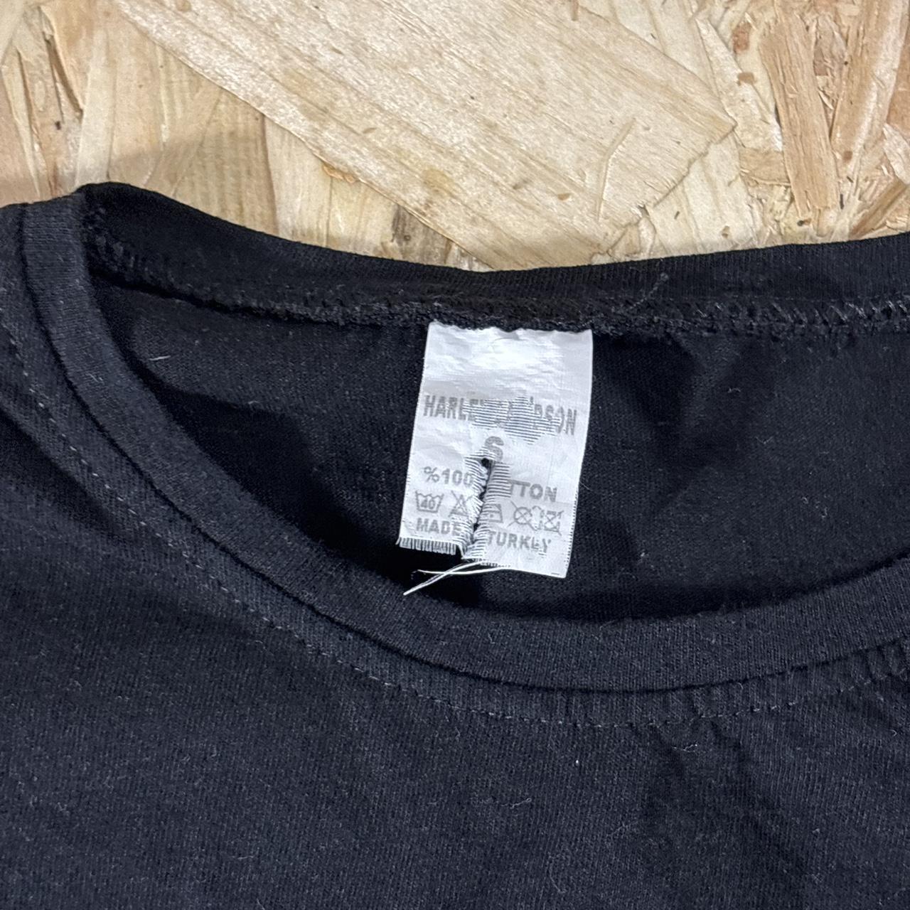 Harley davidson black graphic tshirt S