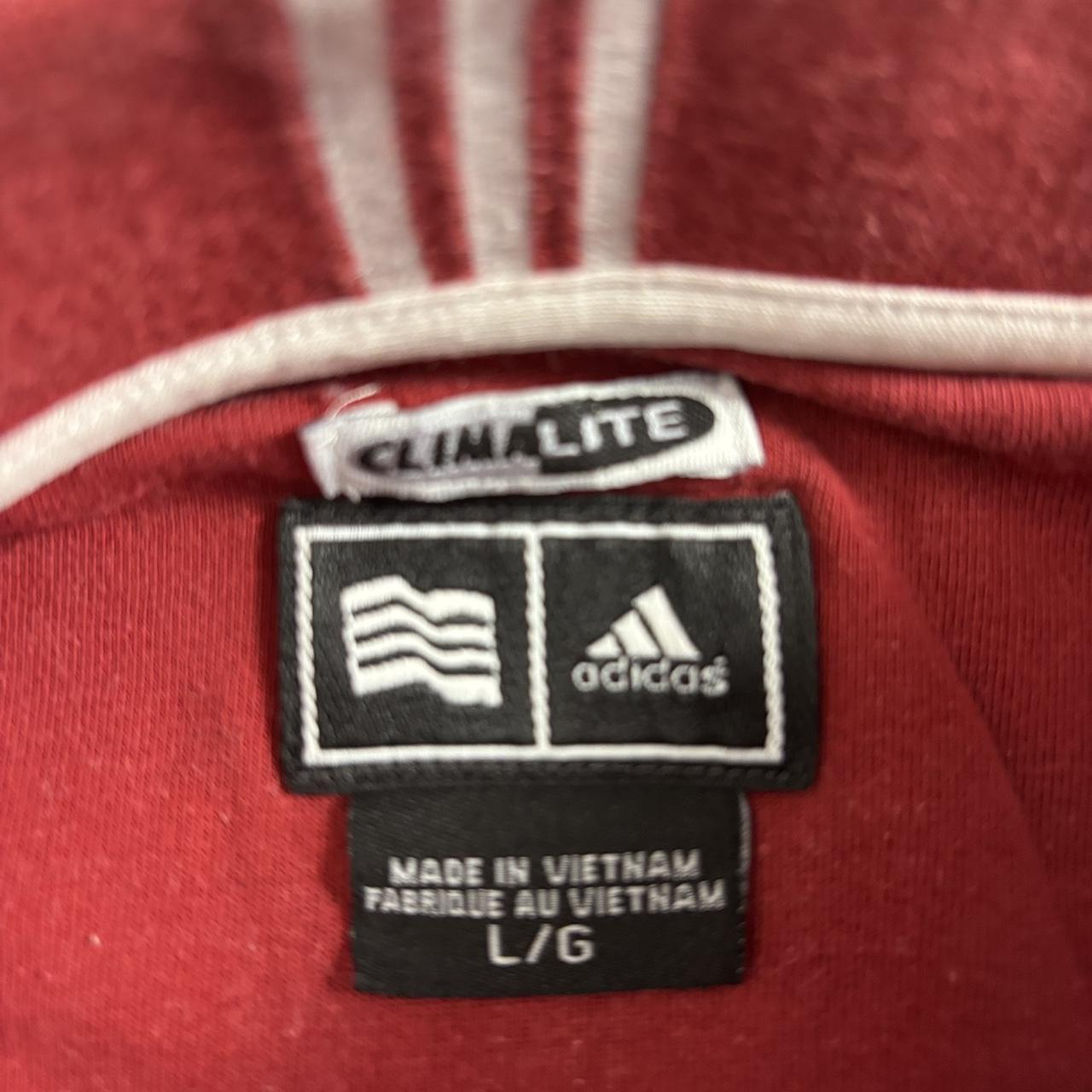 Adidas 90s climalite golf polo shirt striped size L