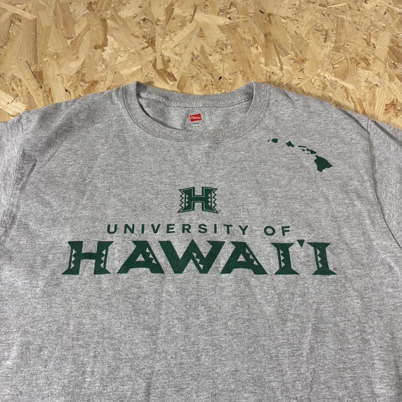 Hanes University of Hawaii grey graphic print tshirt M