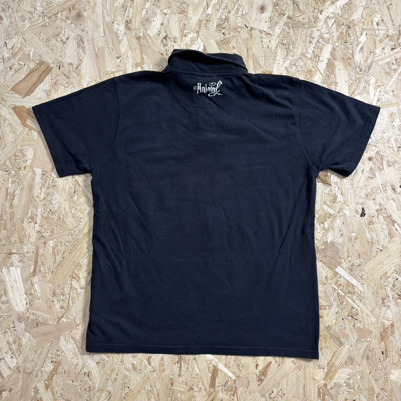 Animal y2k black graphic tshirt M