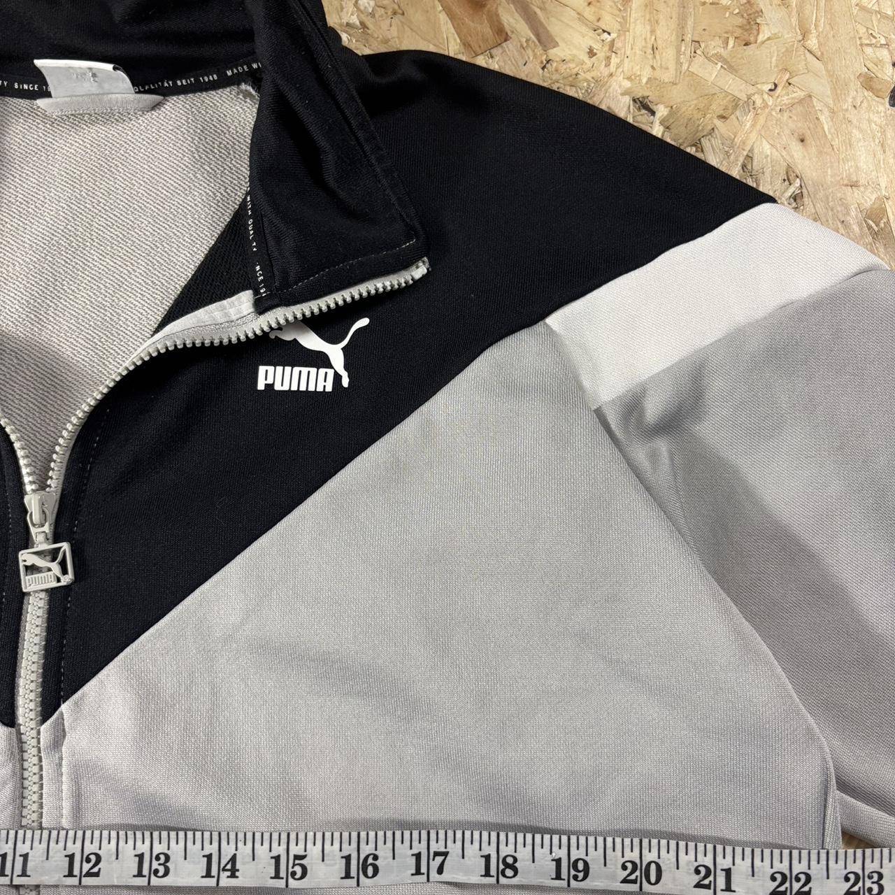 Puma grey and black track jacket L