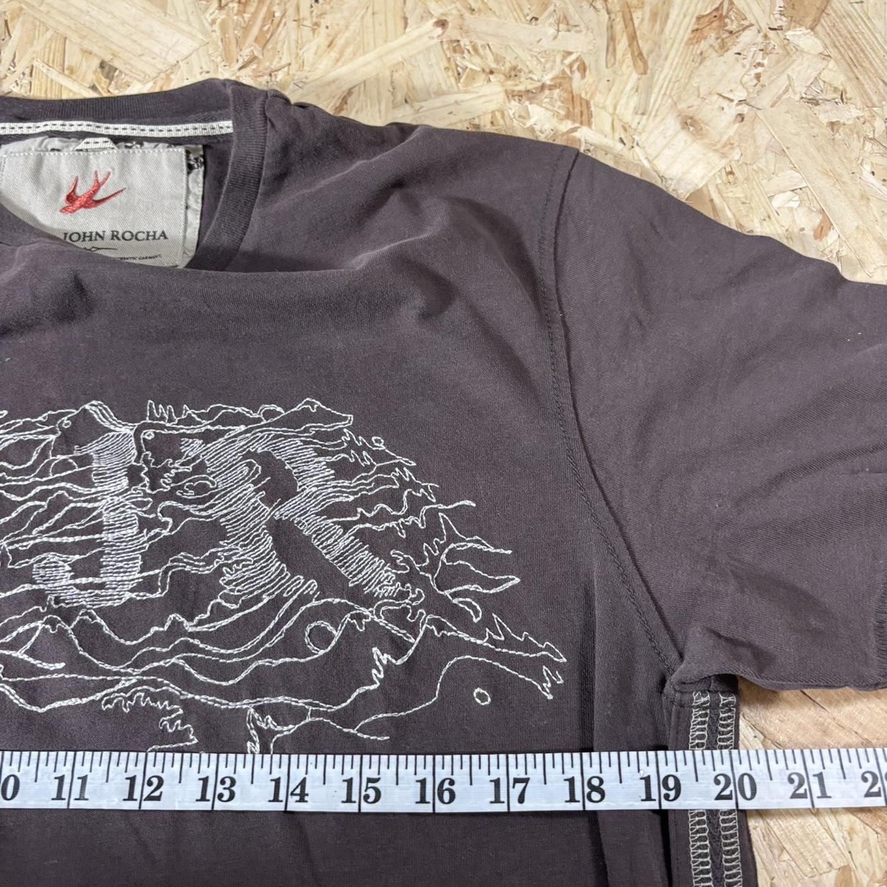 John Rocha brown cotton t-shirt y2k style M 