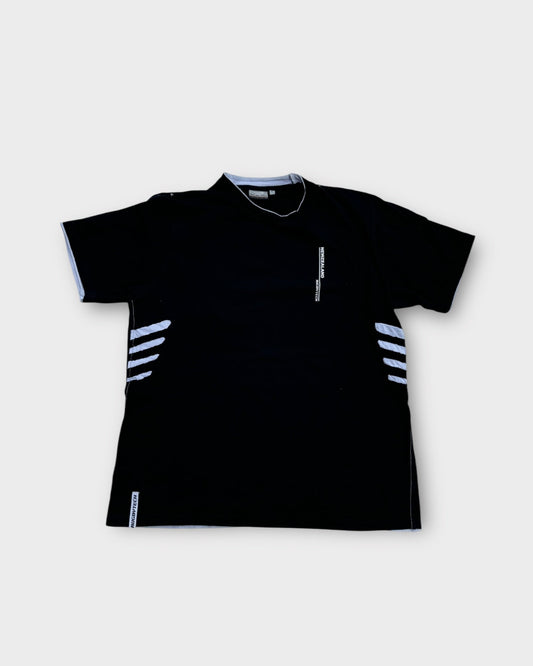 An image of a Allblacks New Zealand Rugbytech Tshirt in size L.