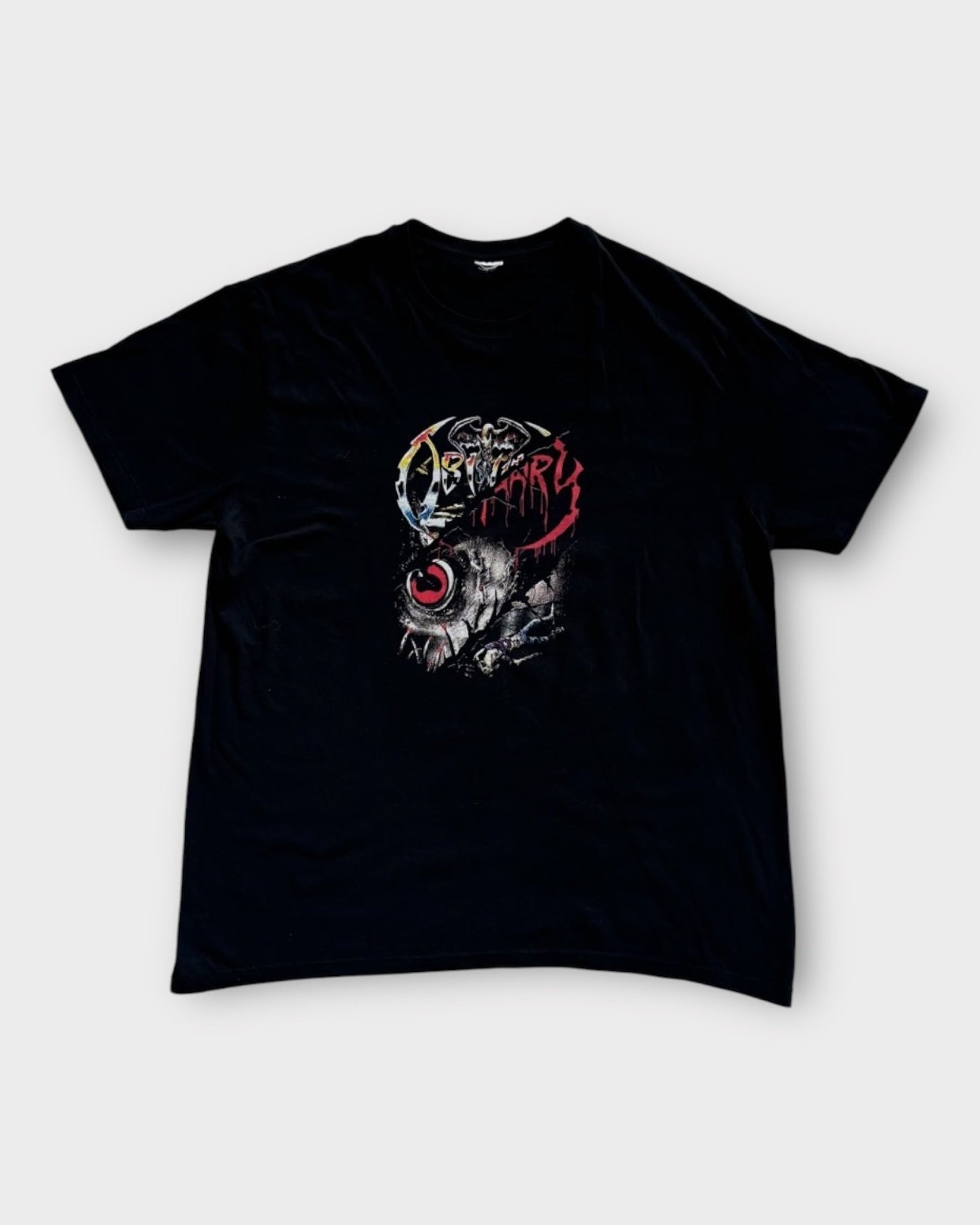 An image of a Obsidian Black Graphic Tshirt in size L.
