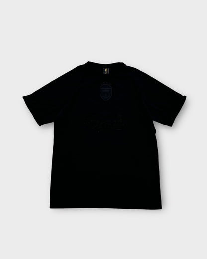 An image of a LiverpoolF.C Carlsberg Embossed Graphic Tshirt in size M.