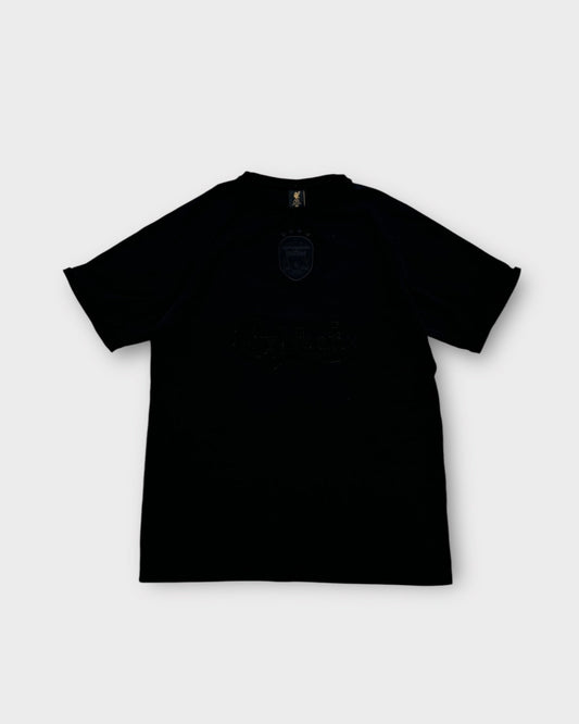 An image of a LiverpoolF.C Carlsberg Embossed Graphic Tshirt in size M.