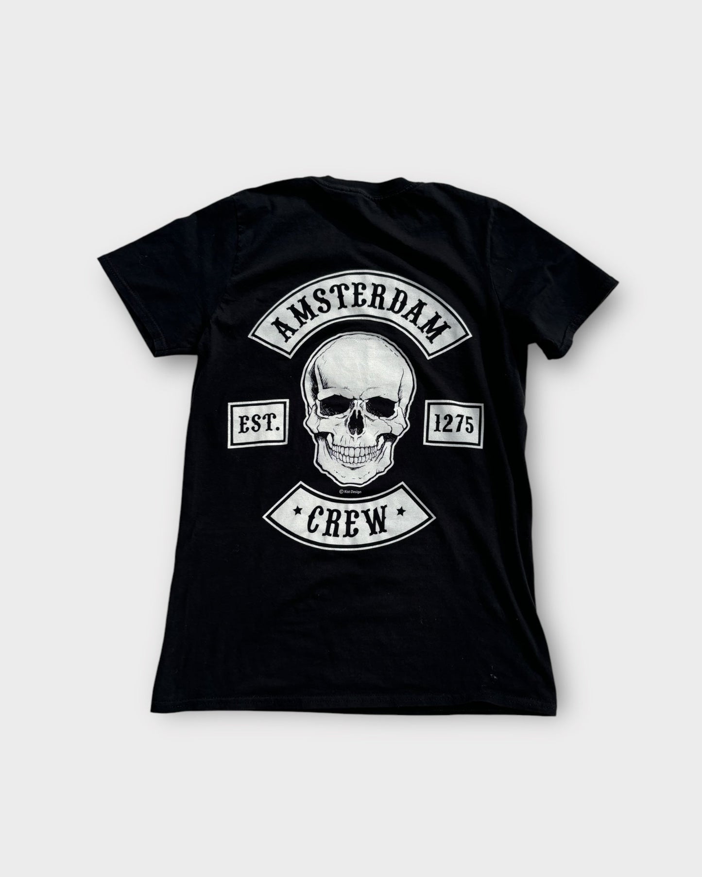 An image of a Rock Black Graphic Tshirt in size S.