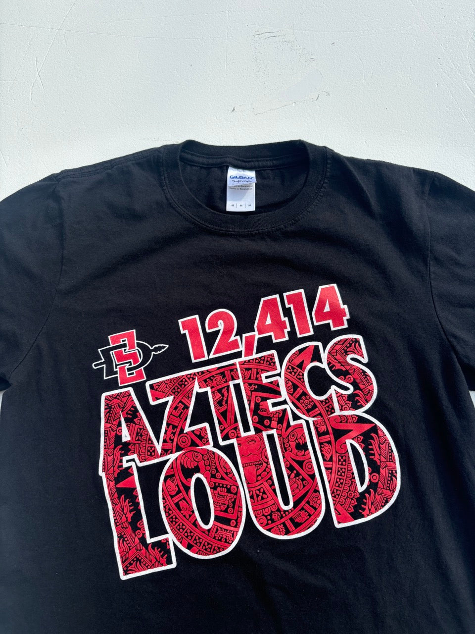 Aztecs Loud Black Graphic Tshirt (M)