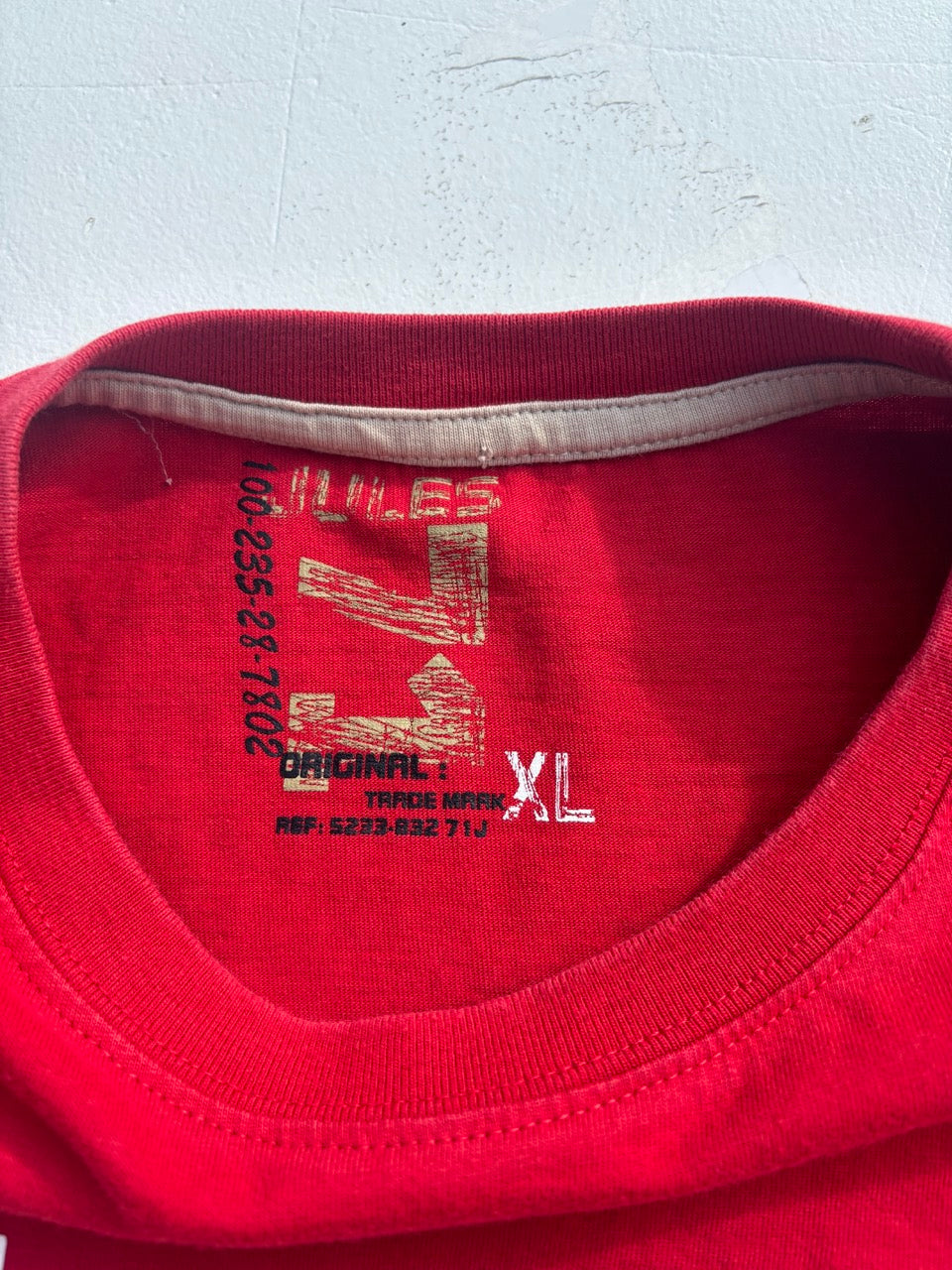 Jules71 Retro Red Graphic Tshirt (XL)