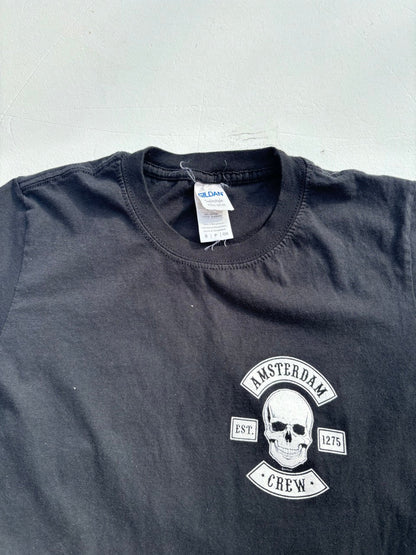 Amsterdam Skull Black Graphic Tshirt (S)