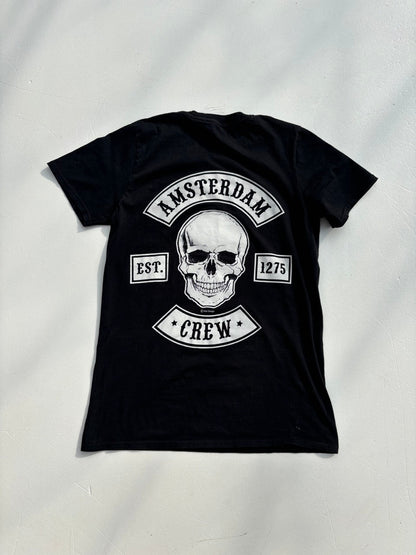 Amsterdam Skull Black Graphic Tshirt (S)