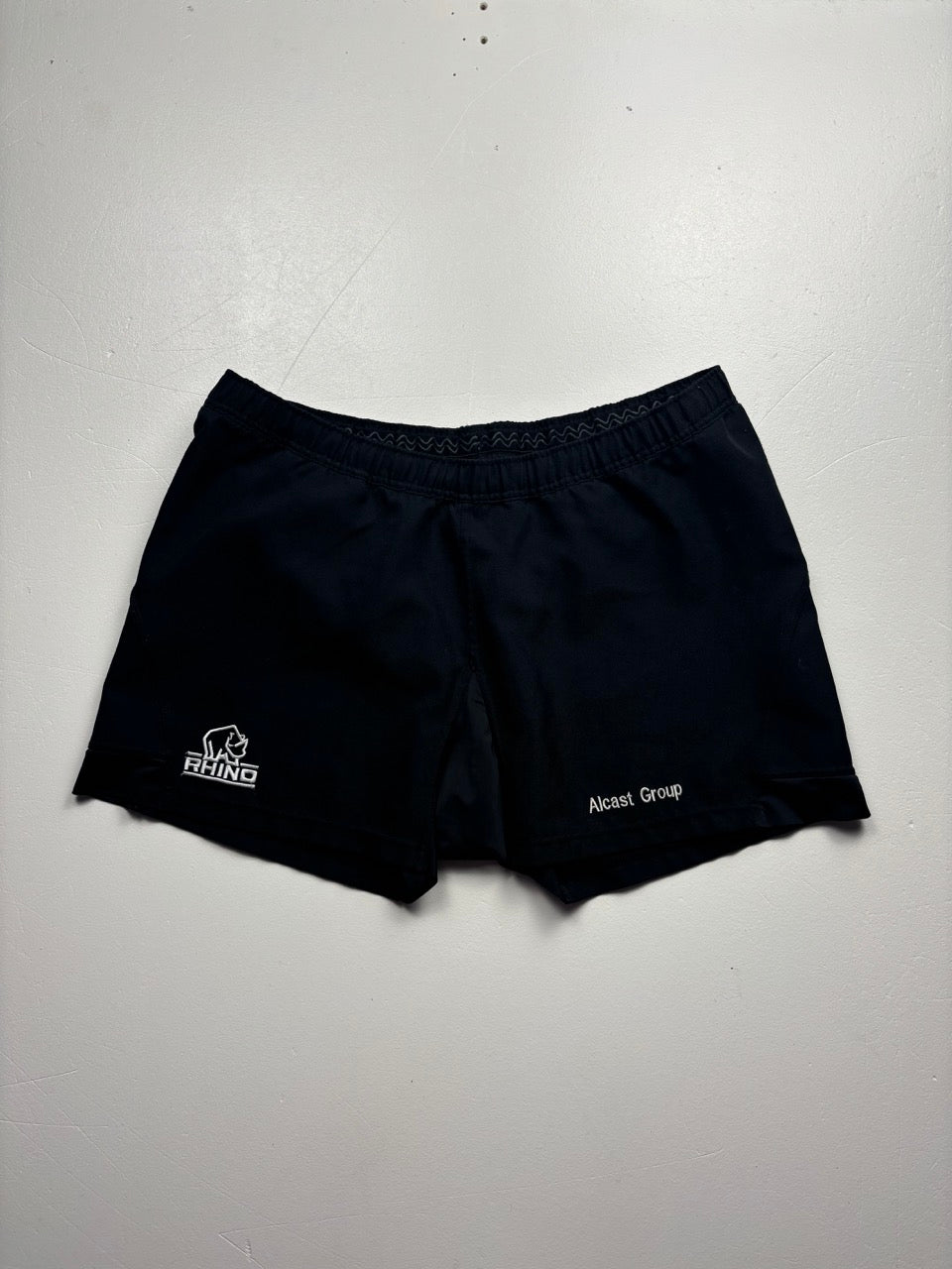 An image of a Rhino Rugby Shorts Black in size 2XL.