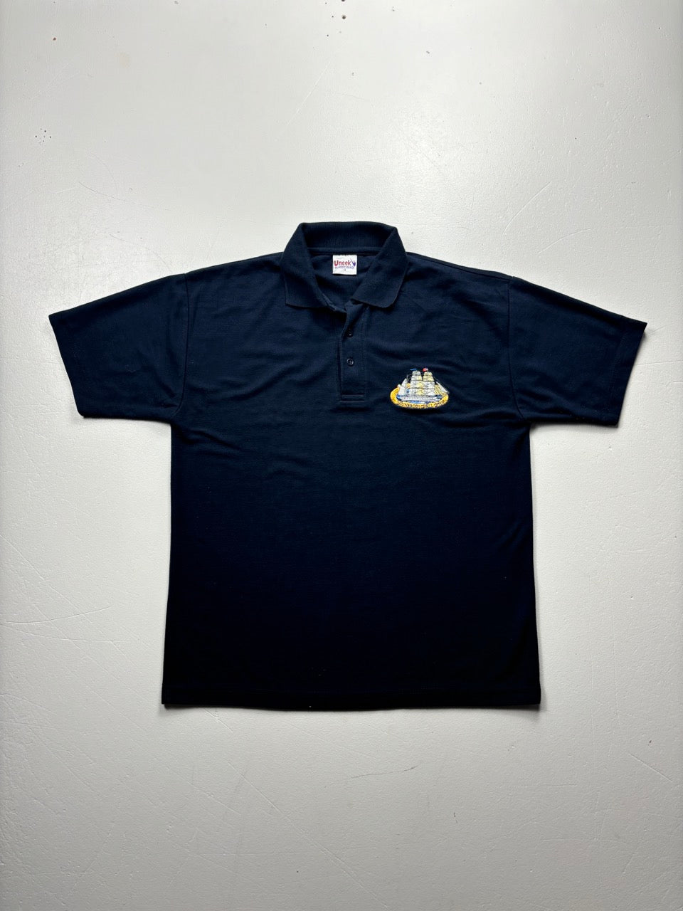 An image of a Dunbrody Famine Ship PoloShirt in size M.