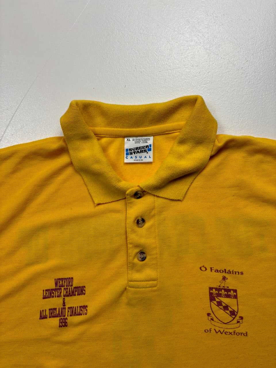 ScreenStars Vintage Wexford 1996 Yellow PoloShirt (XL)