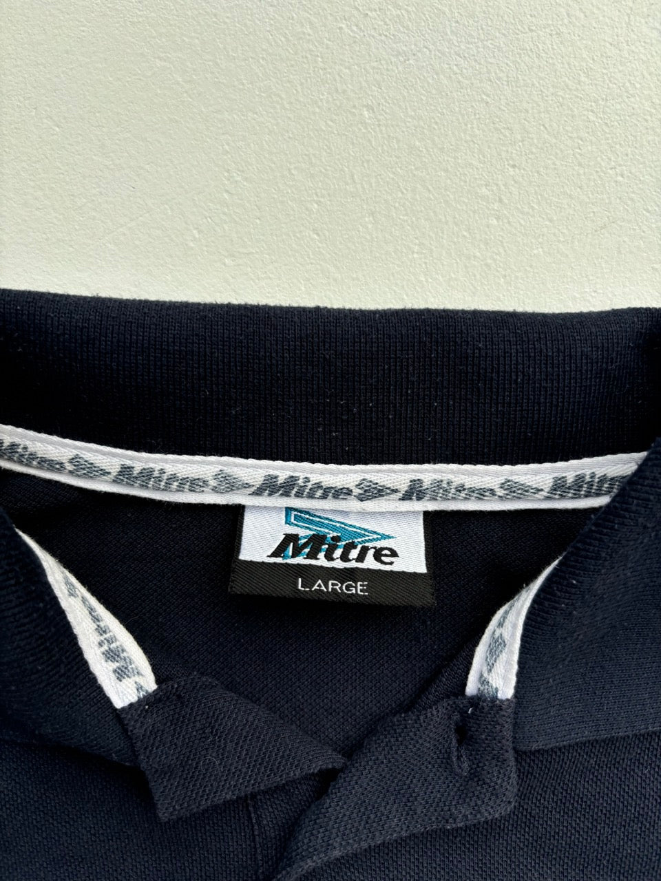 Mitre Navy Polo Shirt (L)