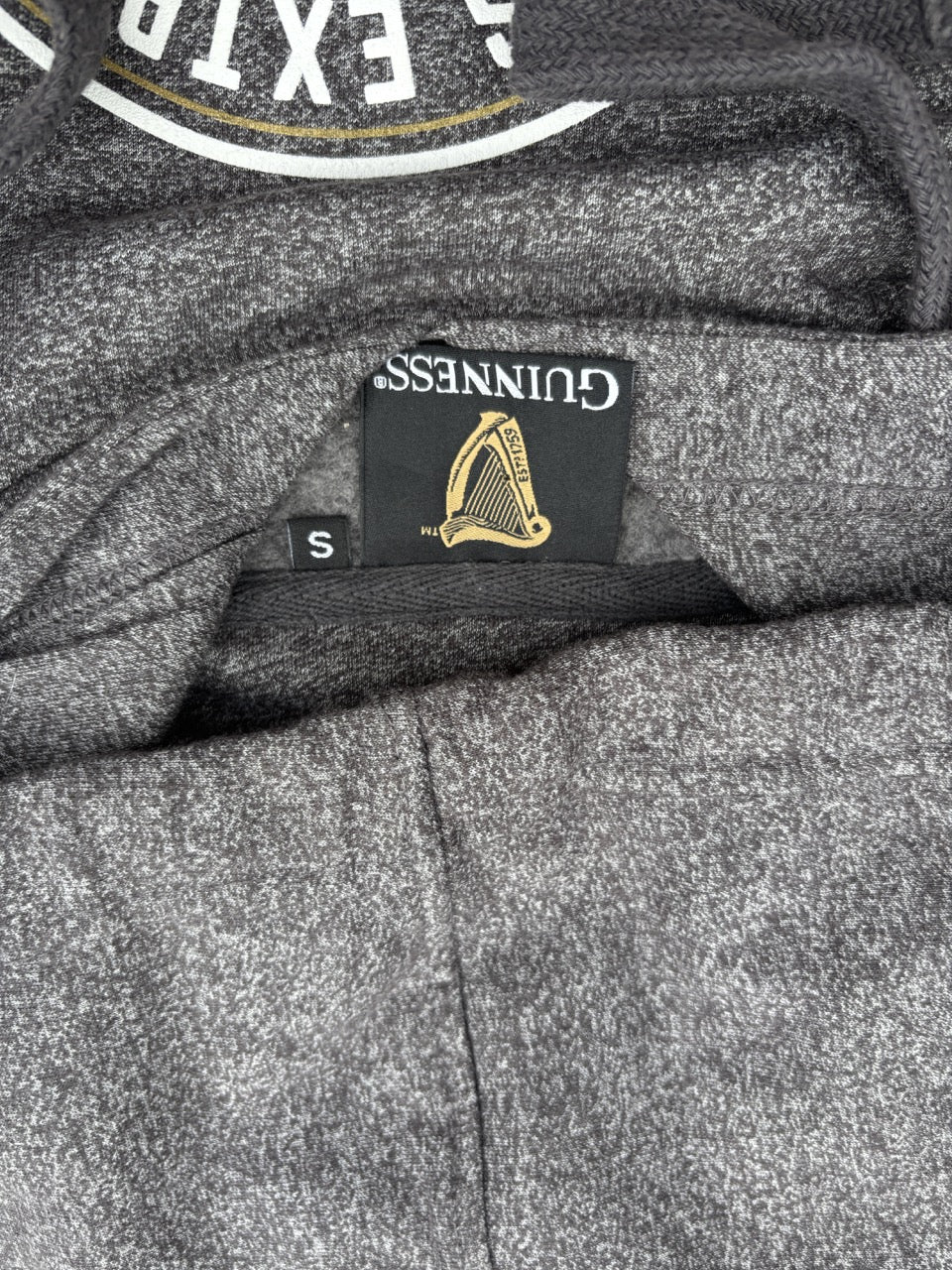 Guinness Grey Graphic Hoodie (S)