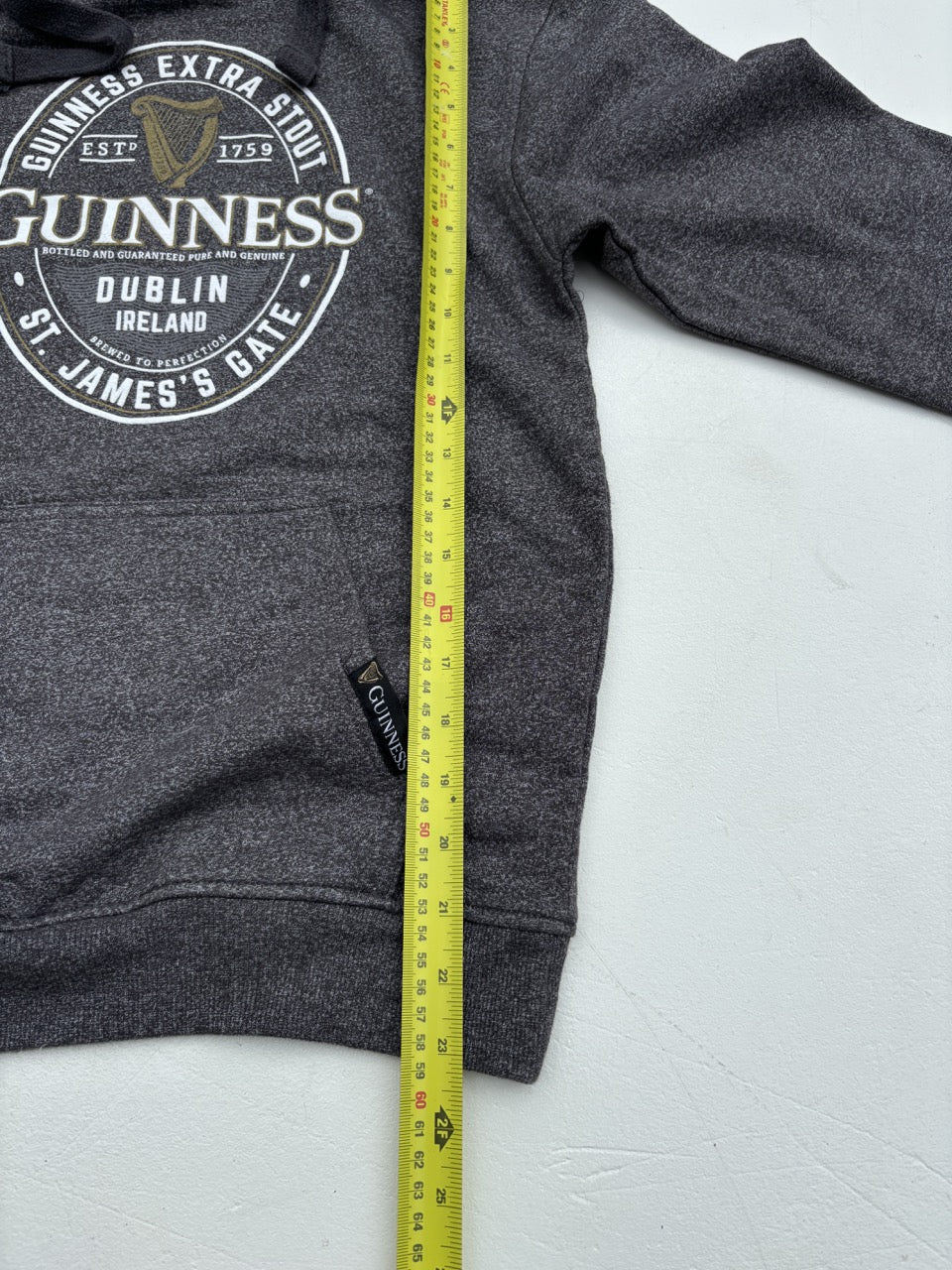 Guinness Grey Graphic Hoodie (S)