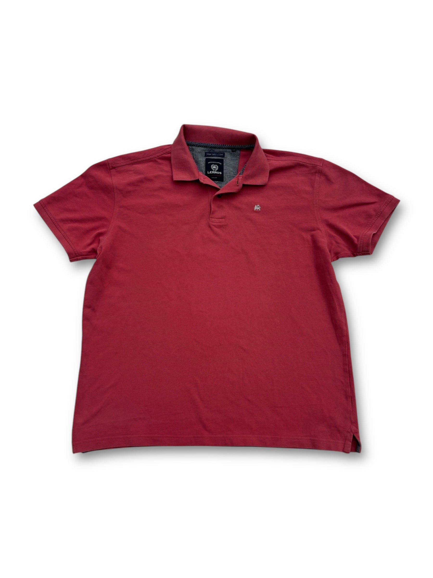 An image of a Lerros Red PoloShirt in size L.